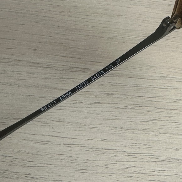 Ray-Ban ERIKA RB4171 Turquoise Women's Polarized Sunglasses 54mm Lenses - Picture 3 of 7